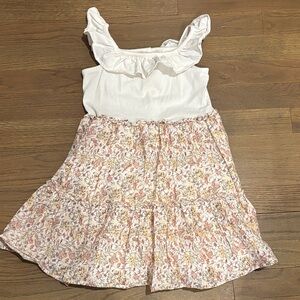 Janie and Jack White and Pink Floral Dress